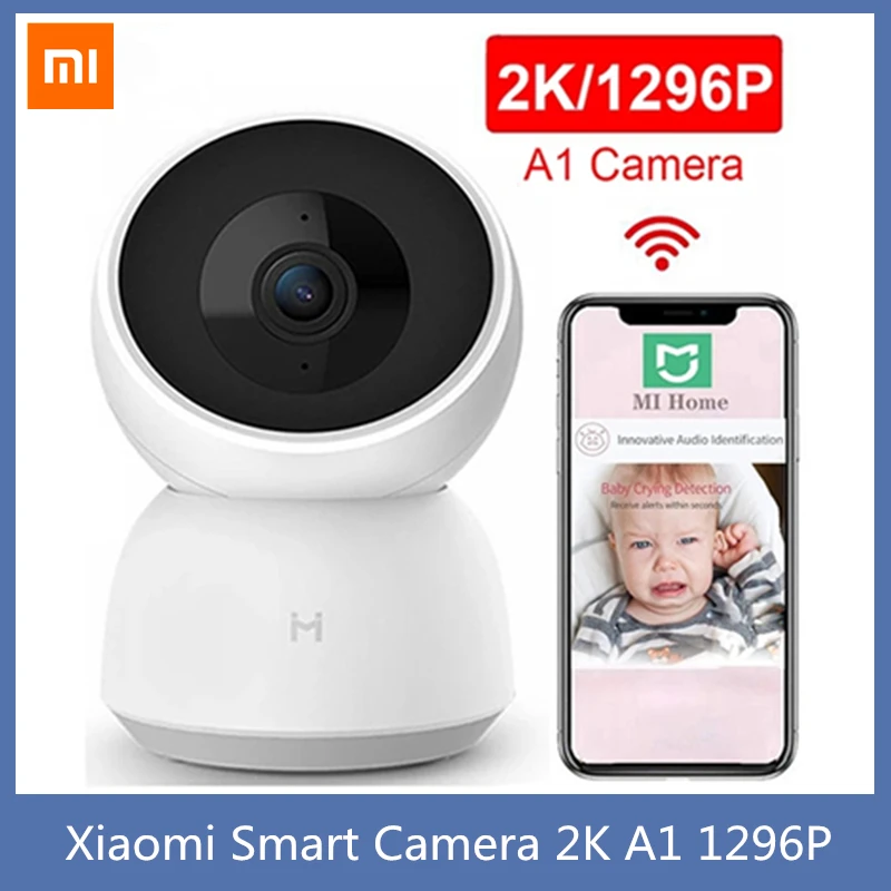 

Смарт-Камера Xiaomi MI A1 веб-камера 2K 1296P HD Wi-Fi ночное видение 360 Угол видео Mijia IP-камера Радионяня с mihome