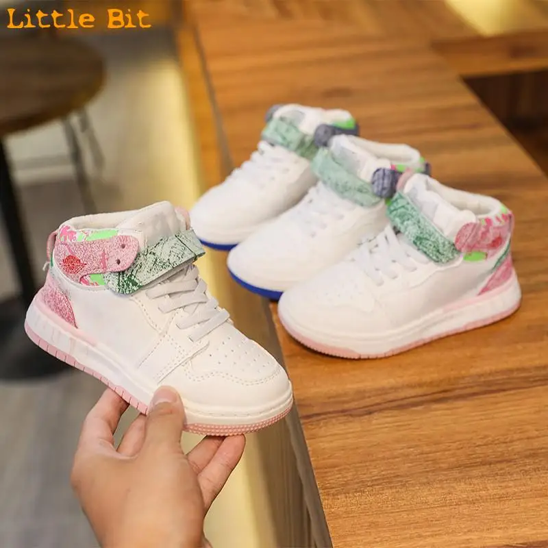 

Children's Street Trend Board Shoes 2021 New Velcro Boys' Variegated Color Matching Casual