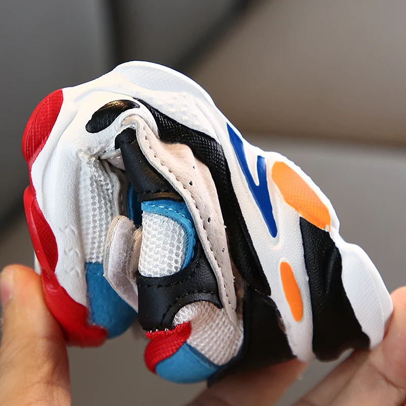 Fashion Children Casual Sneakers Baby Boys Shoes for Girls Mesh Breathable Anti-Slip Letters Toddler Soft Soled shoe | Детская одежда и
