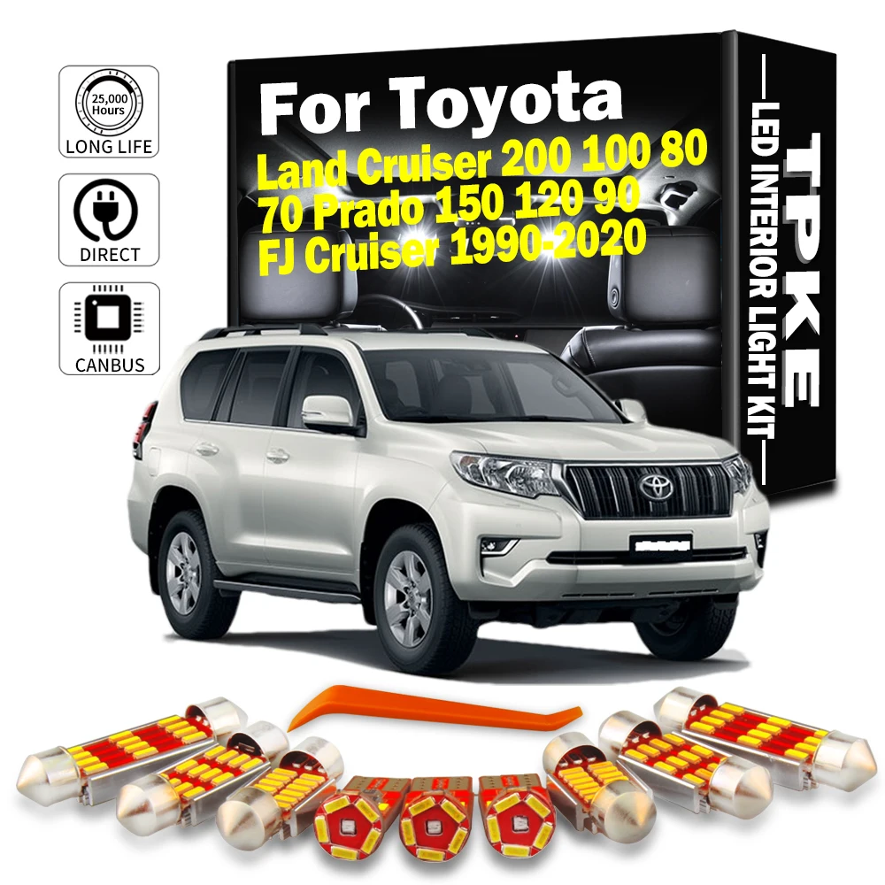 Автомобильные светодиодные лампы TPKE для Toyota Land Cruiser 200 100 80 70 Prado 150 120 90 FJ 1990-2020 -