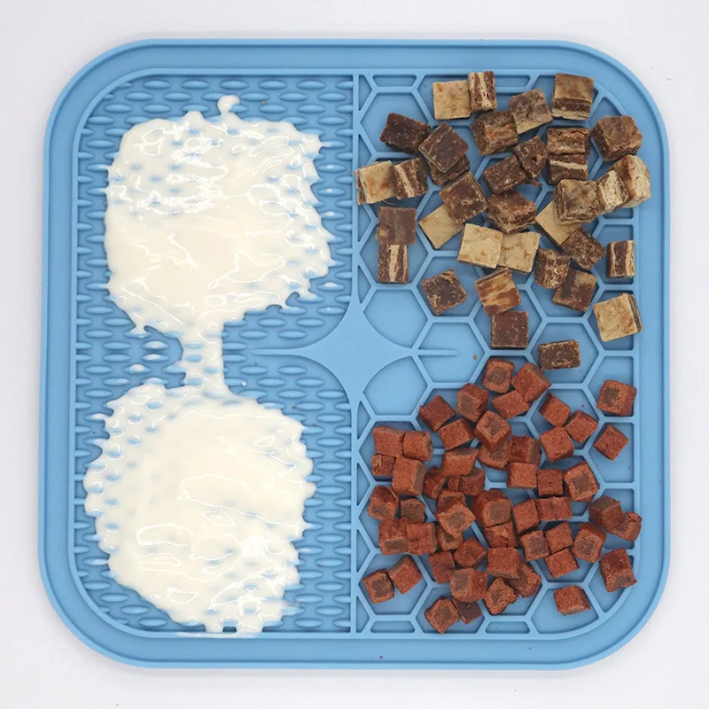 

Pet Supplies Dog Mat Cat Slow Food Bowl with Suction Cup Feeding Bowl Silicone Pet Accessories Pet Food Bowl Pet Slow Food Plate