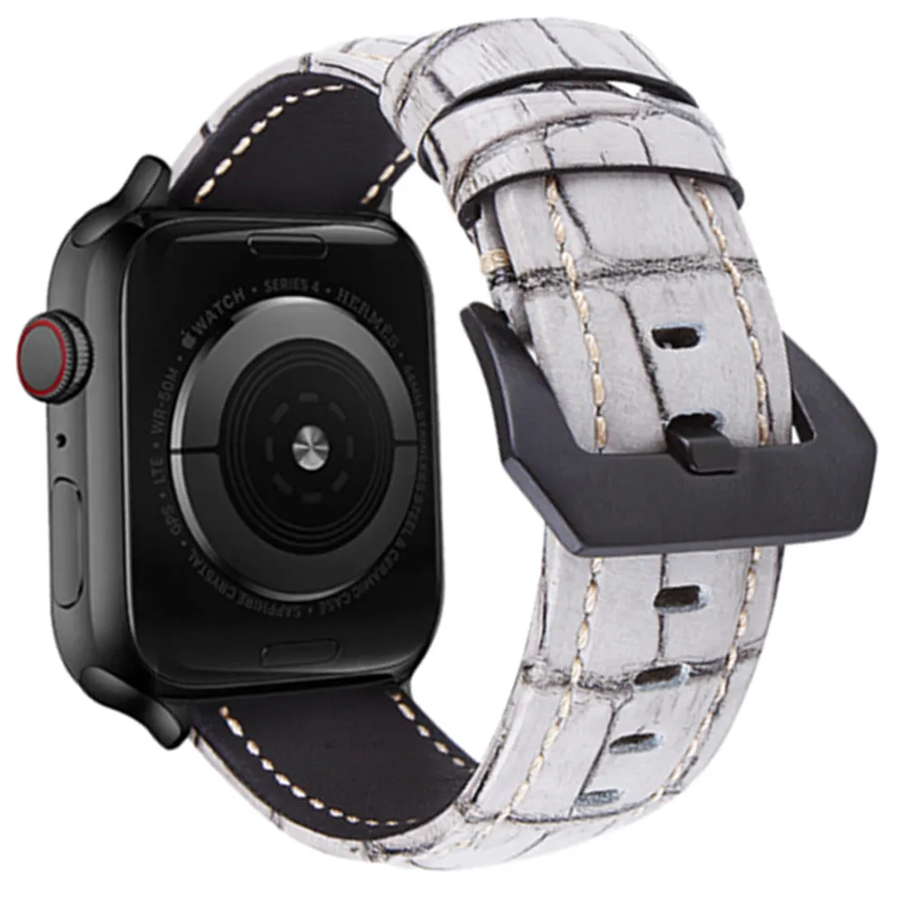 Genuine Leather strap for Apple watch band 44 40 41mm iWatch band 45 42 38mm Leather watchband bracelet Apple watch 7 6 se 5 4 3
