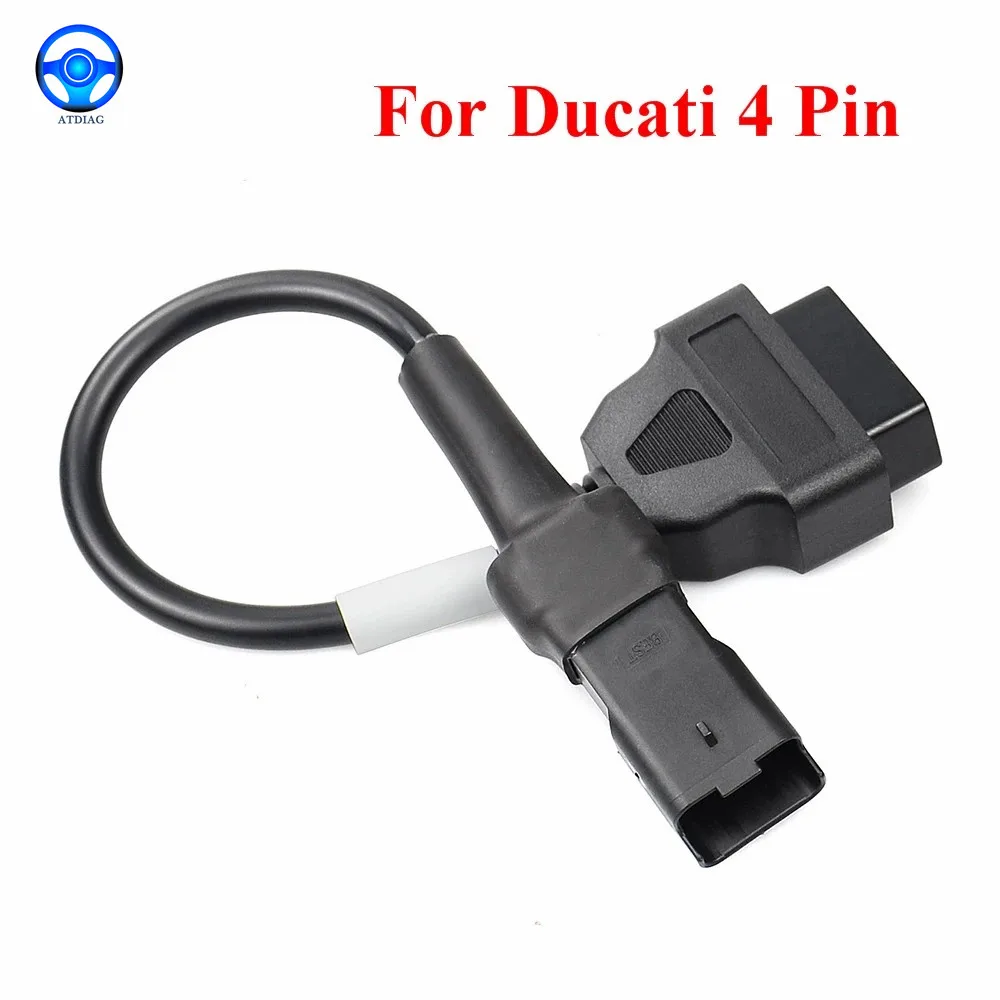 2022 OBD Motorcycle Cable For Ducati 4 Pin Plug Cable Diagnostic Cable 4Pin to OBD2 16 pin Adapter