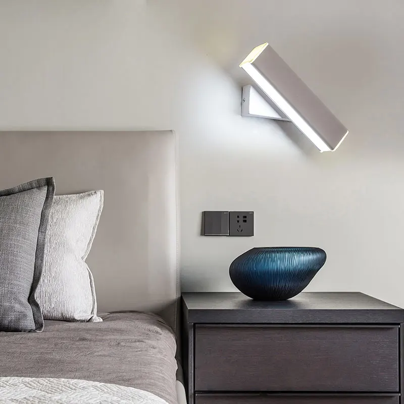 Светодиодная настенная лампа в скандинавском стиле современный светильник для