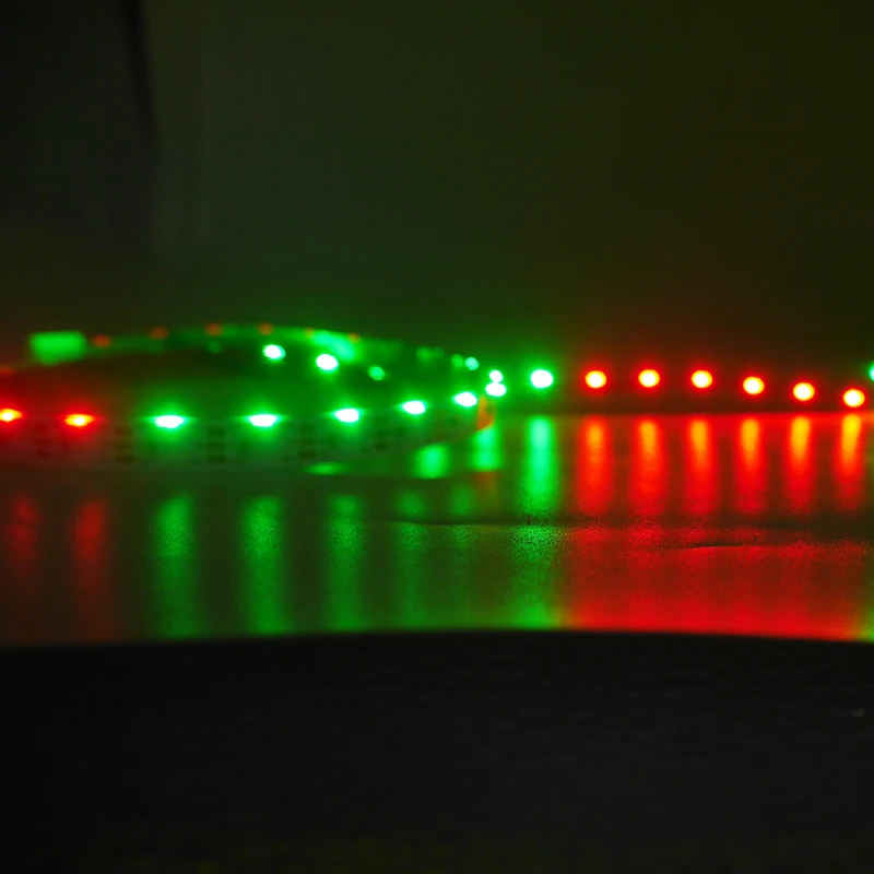 DC5V 5m addressable 60leds/m WS2812B SK6812 IC 300leds controlled side emitting 335 digital LED strip White PCB IP30 | Лампы и