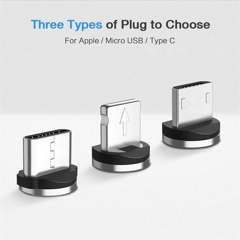 

Sindvor Magnetic Cable Micro USB Type C For iPhone Lighting Cable 1M 3A Fast Charging Wire Type-C Magnet Charger Phone Cable