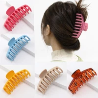 1pc korean solid hair claws elegant clear acrylic hair clips hairpins barrette headwear for women girls hair accessories gifts