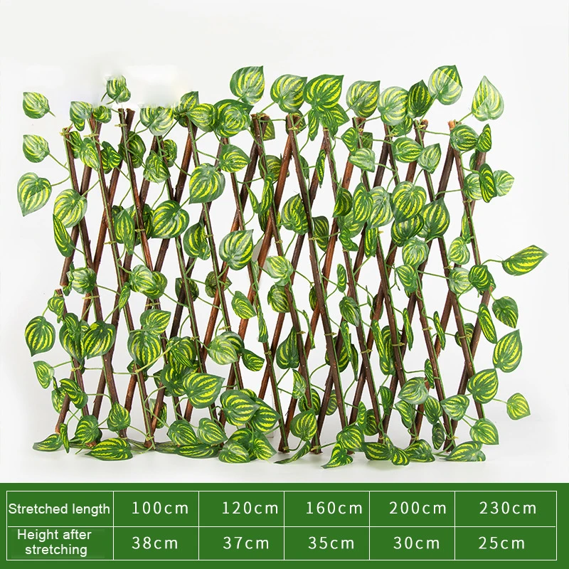 

40 см регулируемая моделирование забор, забор из листьев искусственного ограждения сетка декоративный ротанг забор для дома и сада JS23