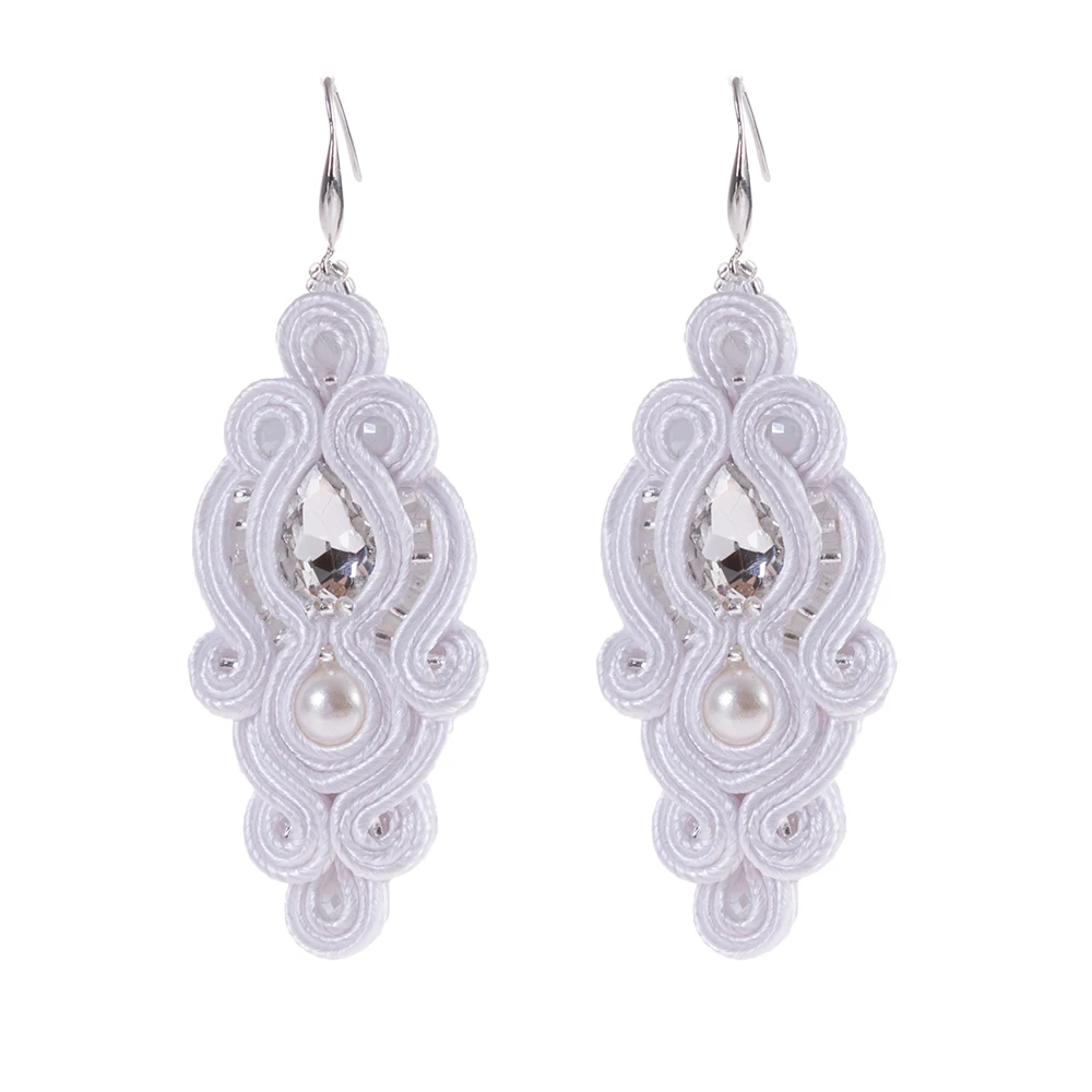 KPacTa Leather Round Ladies Earrings Bracelet Set Personality Retro Handmade Big Pendant National Wind Gift | Украшения и