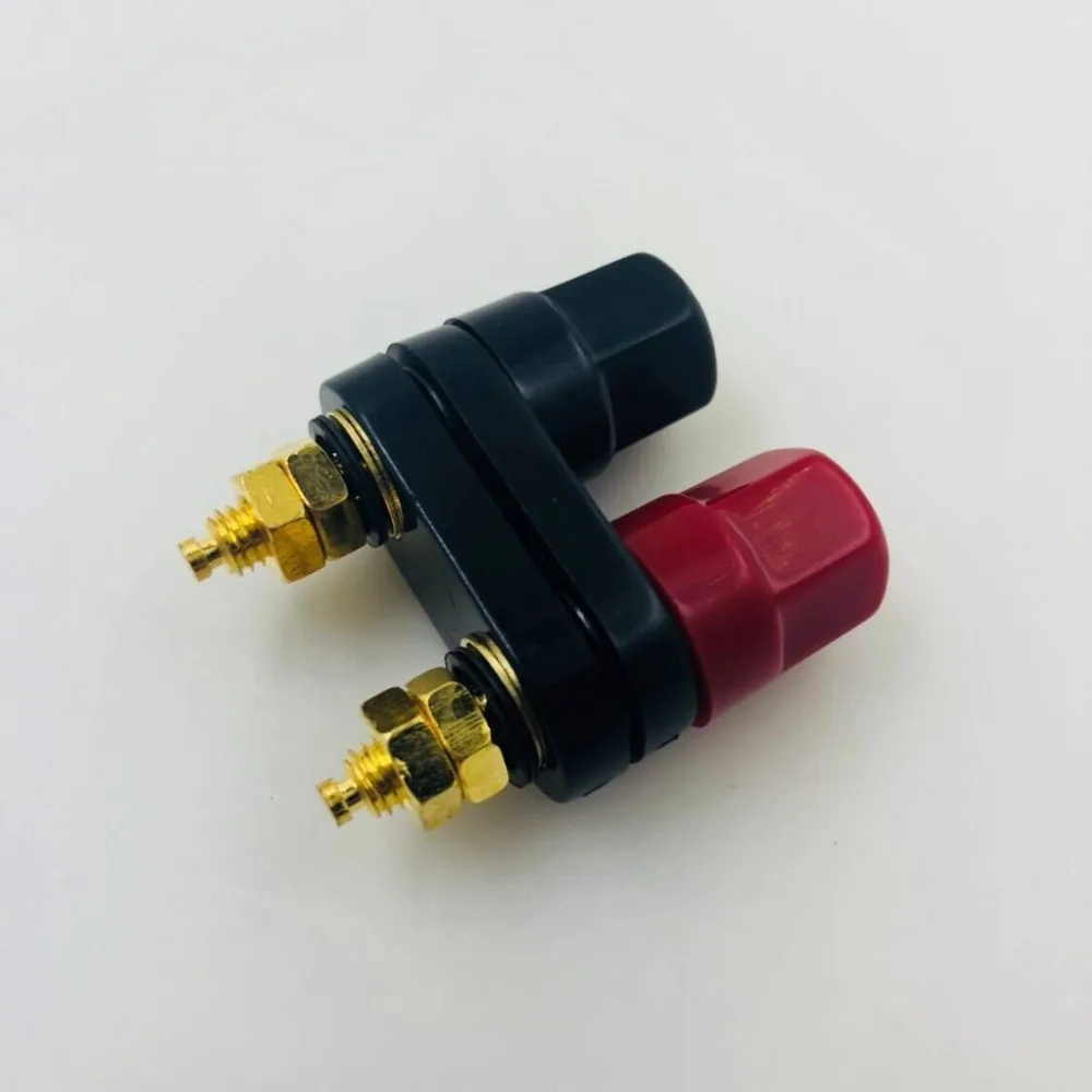 Качественные вилки типа банан парные клеммы красный черный разъем усилитель