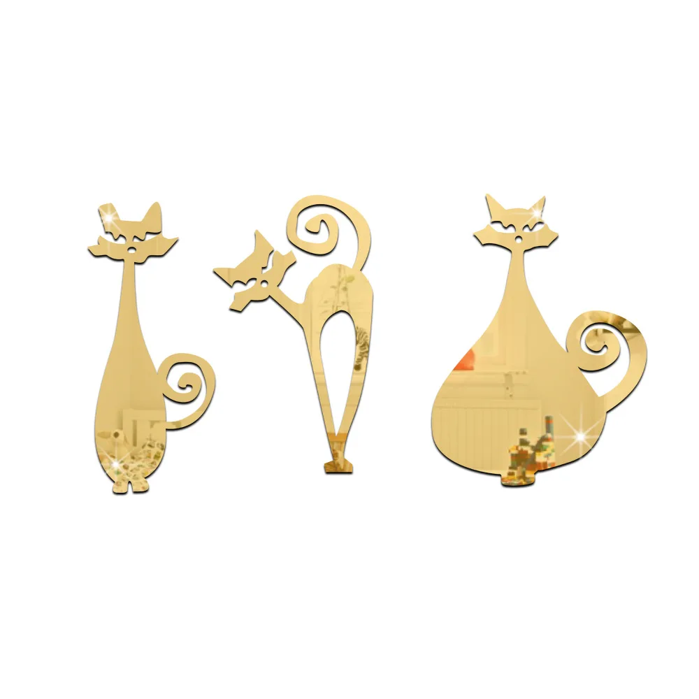 Три котята зеркальная поверхность Защита окружающей среды съемный