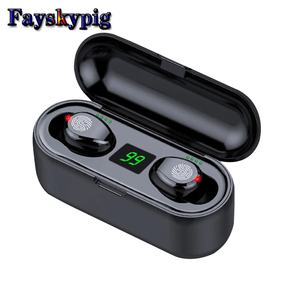 СВЕТОДИОДНЫЙ беспроводной bluetooth-наушник 5,0 TWS 8D стереонаушники Bluetooth 2000mA power Bank для всех телефонов