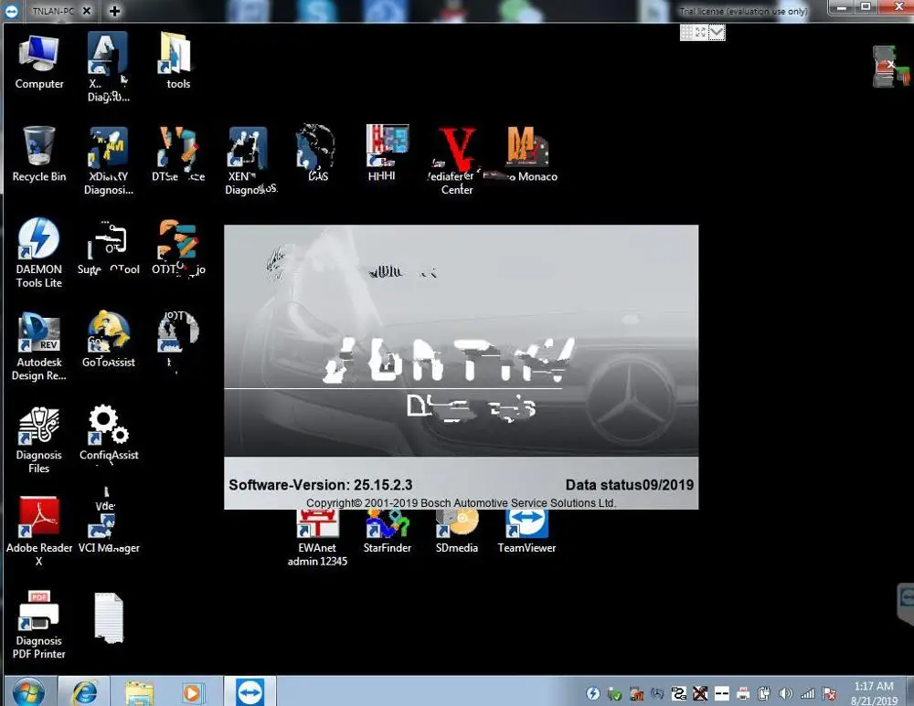2019 09 MB STAR SD C4 C5 WIN7 32bit HHTWIN полное Программное обеспечение