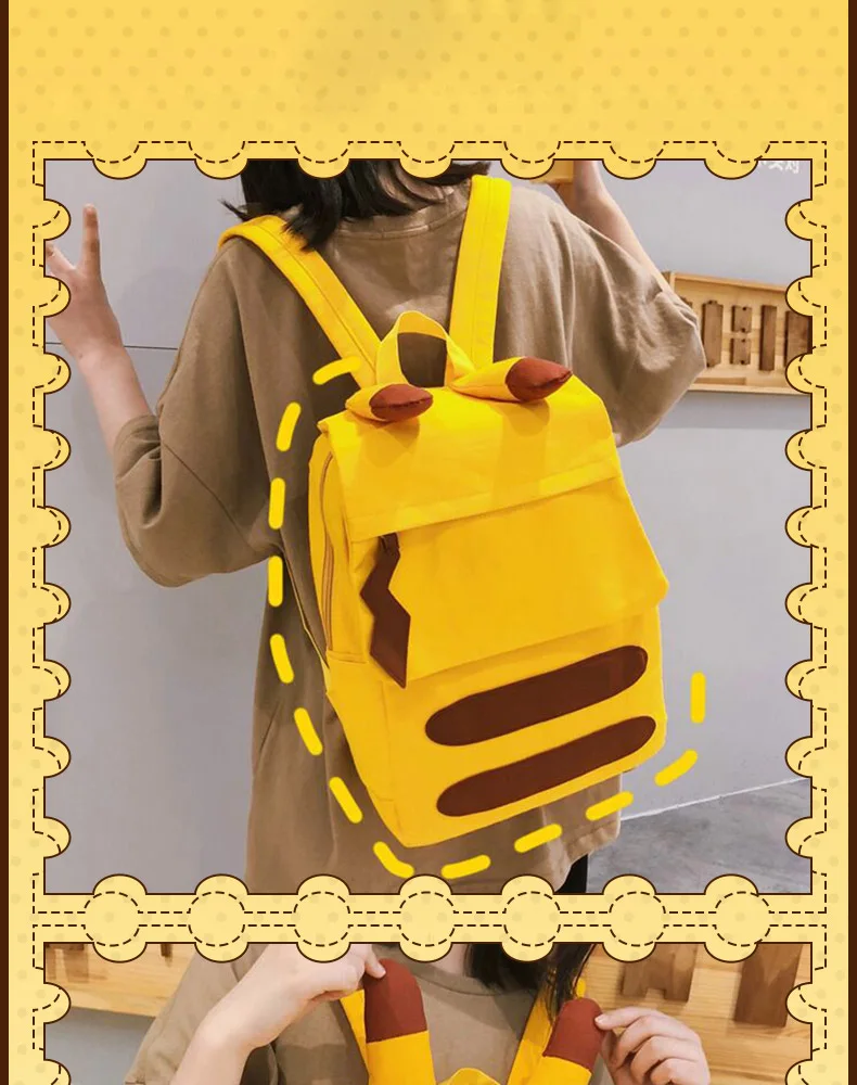 Японский Забавный каваи мультфильм Аниме Пикачу mochila Тоторо bolso рюкзак студенческий холст школьная сумка Подростковая сумка