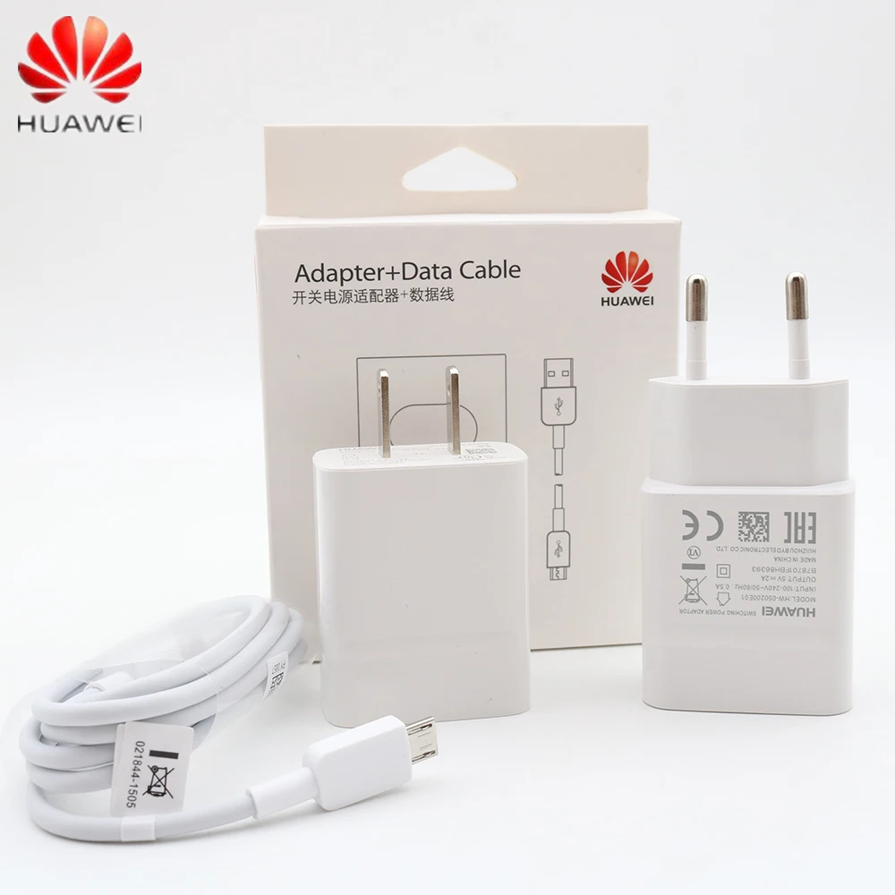 Сетевое зарядное USB устройство Huawei 5 Вт кабель Micro вилка EU US|Зарядные устройства
