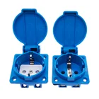 Водонепроницаемая промышленная водонепроницаемая розетка европейского стандарта, медный контактный корпус