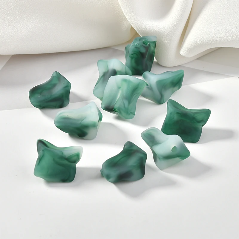 Серьги из полимерного материала неправильной формы с имитацией камня | Украшения