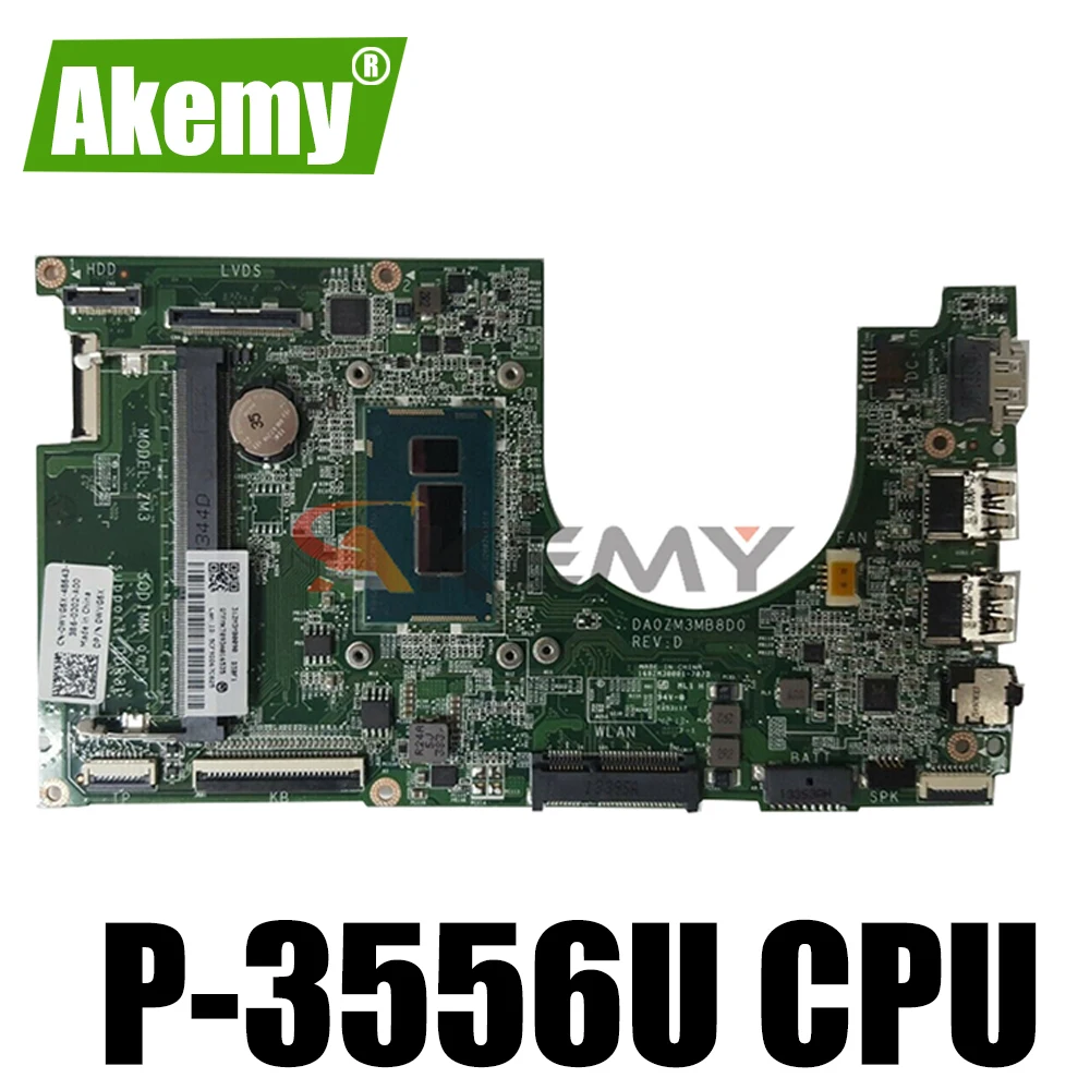 Akemy 0RTRXW CN-0RTRXW DA0ZM3MB8C0 для DELL 3137 3043 3152 3157 материнская плата ноутбука P-3556U
