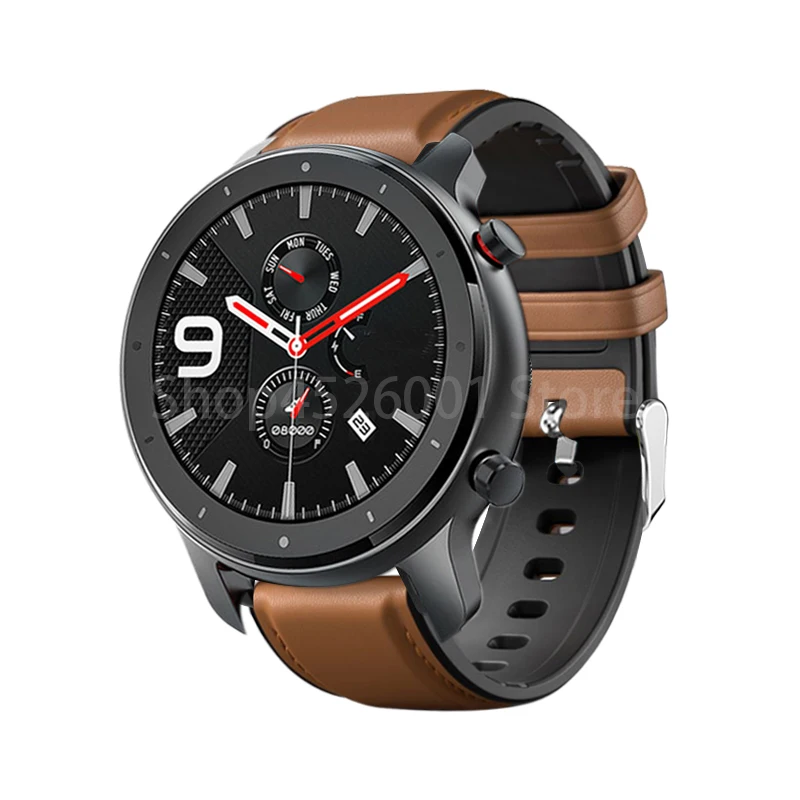 Высокое качество ТПУ+ кожаный ремешок для часов для Amazfit GTR 47 мм кожаный ремешок для Xiaomi Huami Amazfit Pace/для Amazift Stratos 2 band