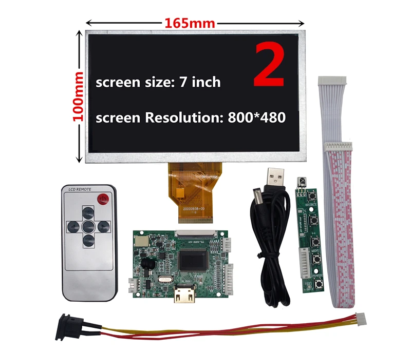 HDMI-экран AT070TN90 7 дюймов 92 дюйма ЖК-дисплей плата драйвера монитор для