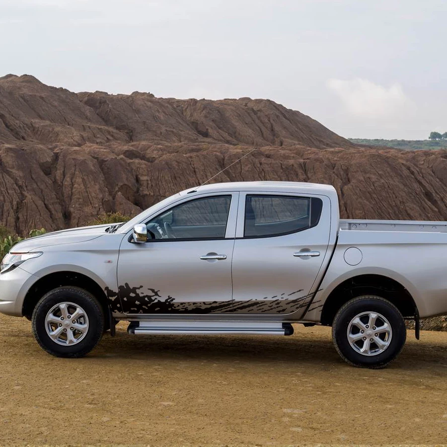 Стикер для автомобиля подходит mitsubishi l200 triton 2006 2015 боковая грязь брызговик