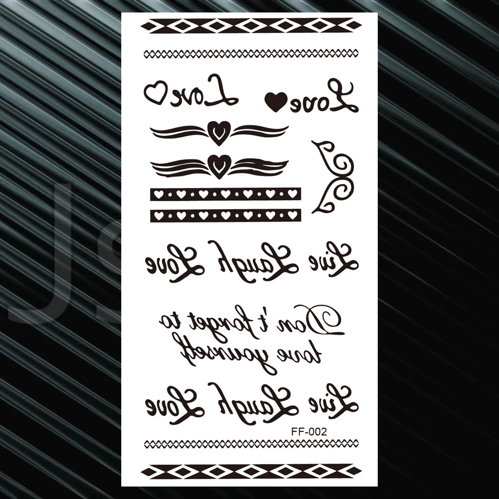 Black Lace Temporary Tattoos For Women Girls Geometric Mandala Henna Flowers Tattoo Pendants Moon Mehndi Waterproof Tatoos Hand | Красота и