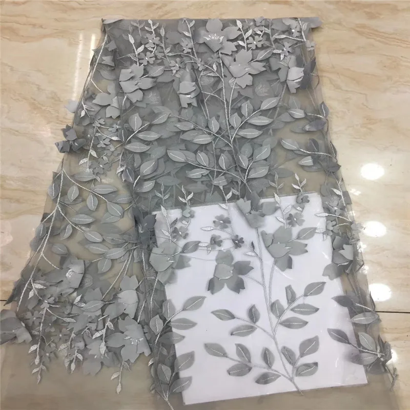 

Madison Latest French Lace Fabric High Quality Flower Tulle Lace African Lace Fabric For Wedding Nigerian Lace Material
