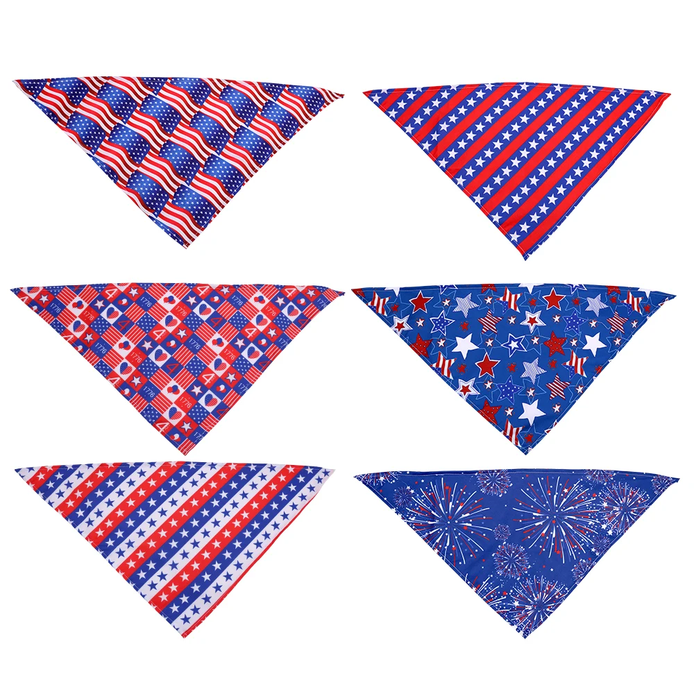 1 шт поводок для собак бандана на День независимости США Товары собачий шарф