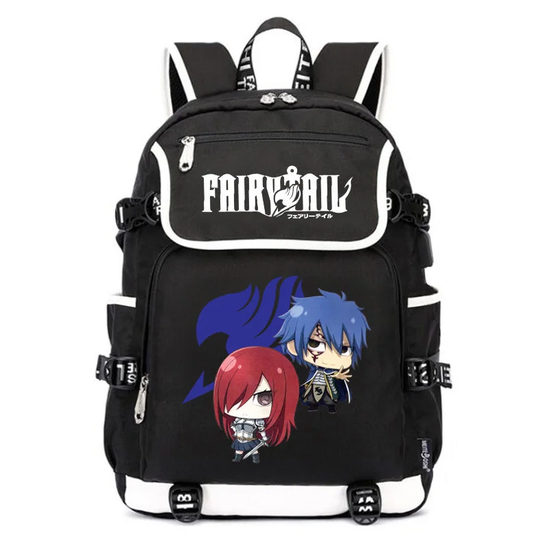 Женский дорожный рюкзак FAIRY TAIL с изображением счастливого кота из мультфильма