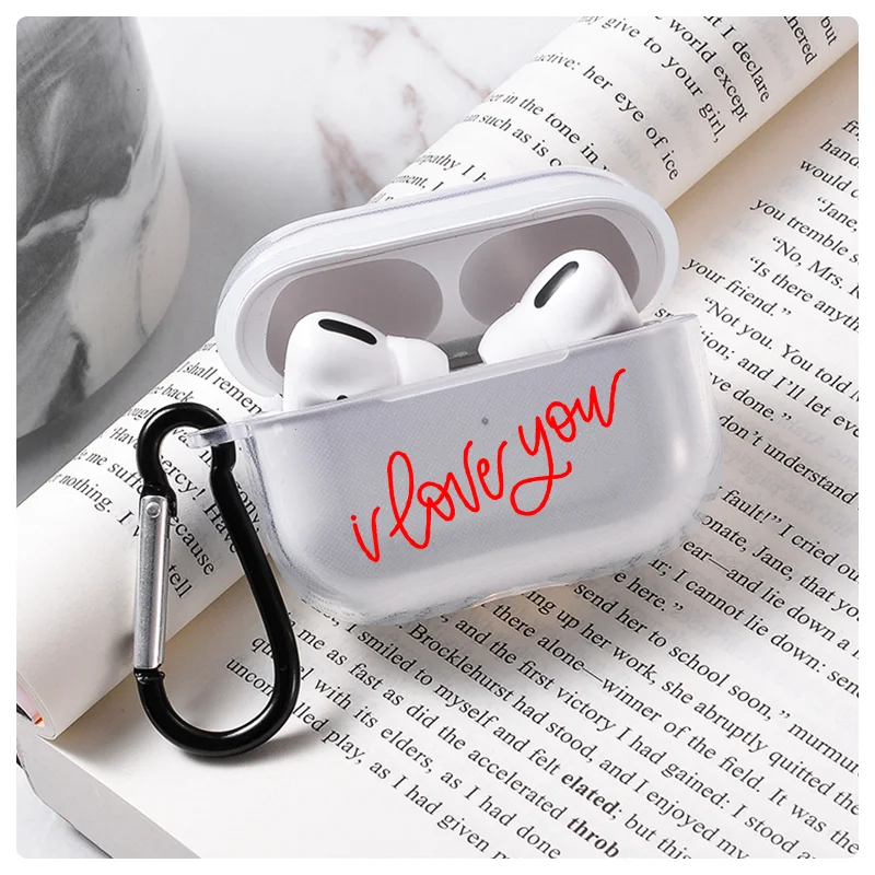

Cute I Love You Cases For Airpods Pro Heart Case Protective Covered Wireless Earphone Case For Apple AirPods 3 Case Accessories