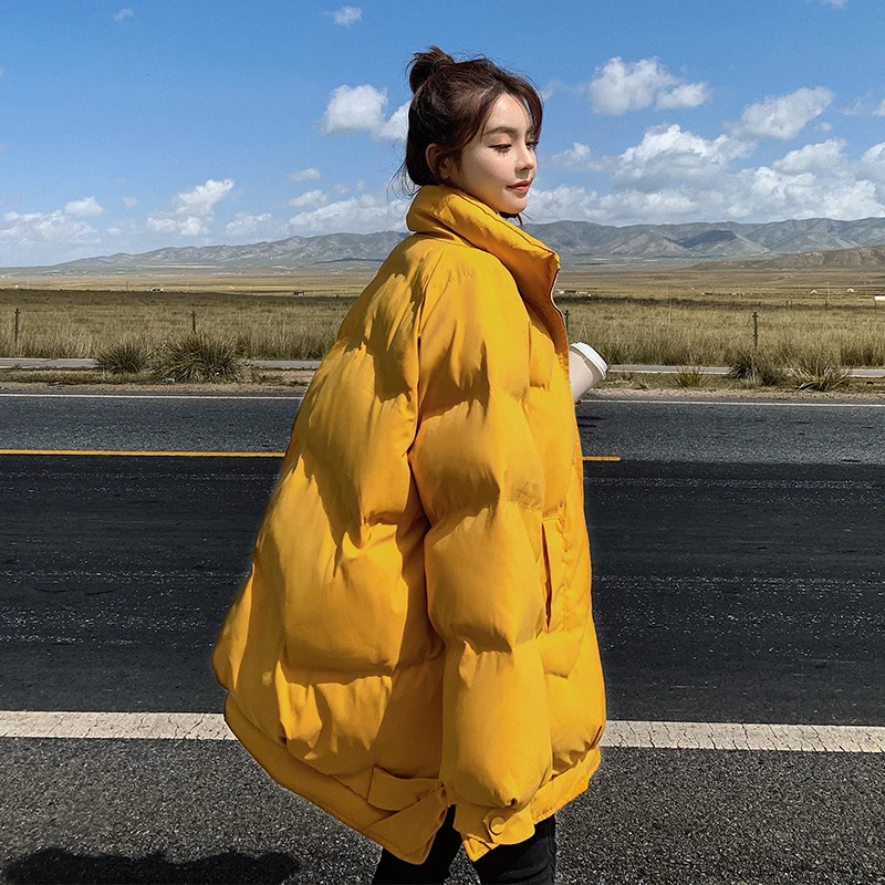 

Парка зимняя женская куртка куртки для женщин 2021 пуховое пальто с хлопковой подкладкой женская модная повседневная одежда средней длины ма...