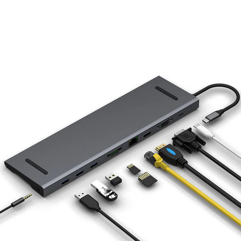 Адаптер HDMI RJ45 VGA для разветвителя USB 3 0 порта C Type 1 Для MacBook Pro аксессуары