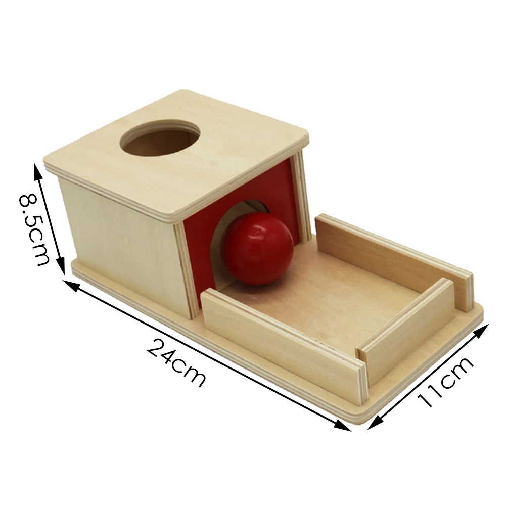

Target Box Montessori Material Object Permanence Box With Tray Montessori Matching Blocks Wooden Practice Hand-eye Coordination