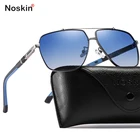Мужские солнцезащитные очки NOSKIN, разноцветные стильные поляризационные очки с защитой от ультрафиолета 100%, линзы 1,1 мм