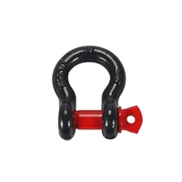 car 2 0t bow steel shackle latch design d ring shackle with sheath for suv for loose ropes forestry winches or round slings