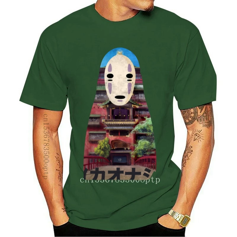 

Новые черные модные футболки без лица, футболки с японским каньцзи из аниме, Высококачественная брендовая одежда с принтом для отдыха
