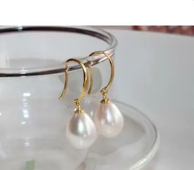 

natural pearl earring AAA 11X13MM south seas white pearl earrings