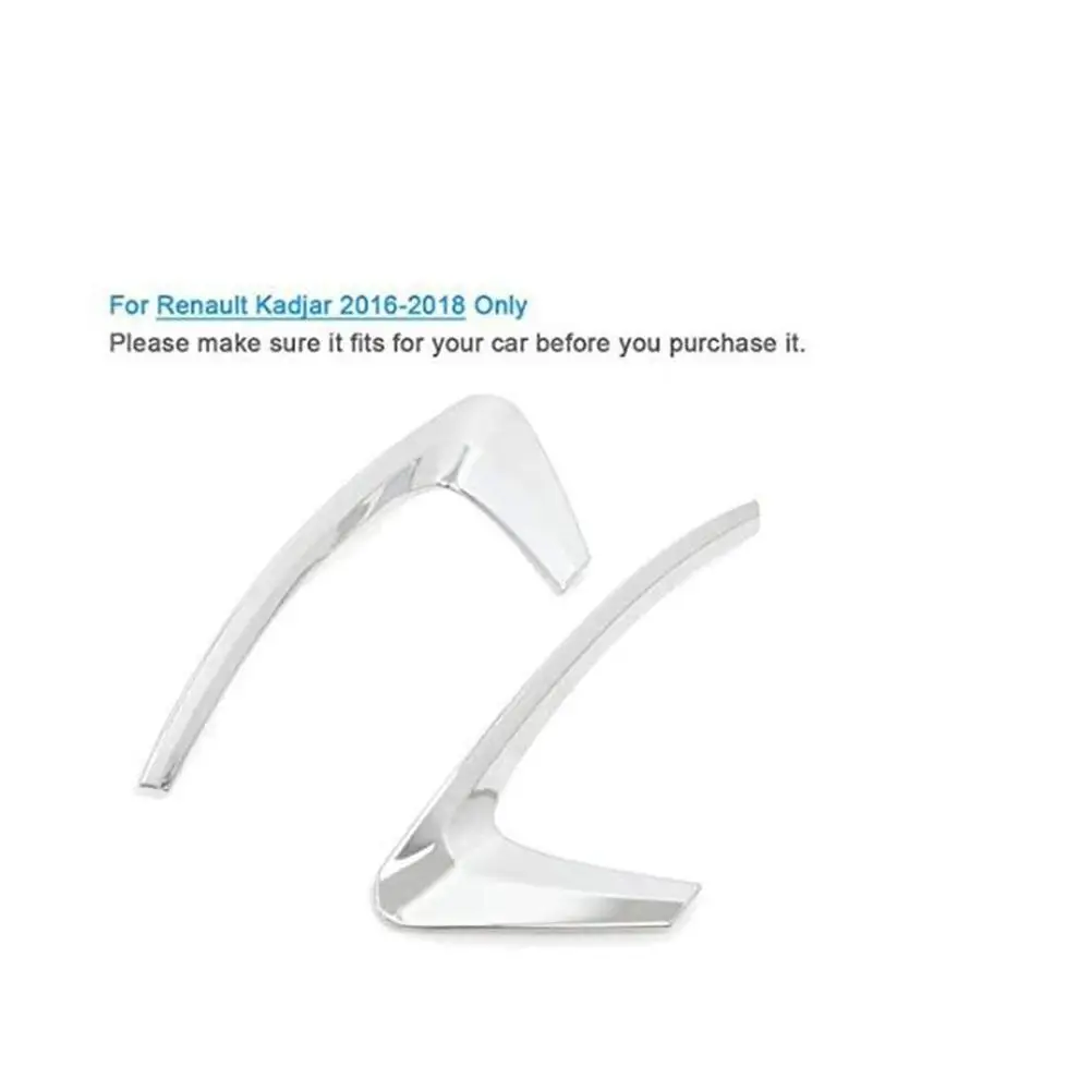 New Car Rear Fog Lights Covers Decoration ABS Chrome Lamp Frame Trim Styling Accessories For Renault Kadjar 2015-2018 | Автомобили и