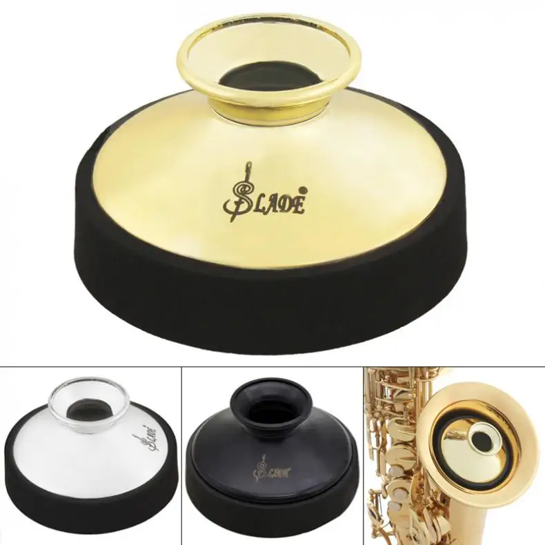 ABS Sax Mute Dampener Silencer for Alto Saxophone Gold / Silver / Black Saxophone Mute Saxophone Accessories