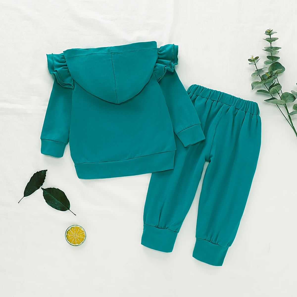 Осень 2019 однотонный хлопковый Повседневный Топ с длинным рукавом для маленьких