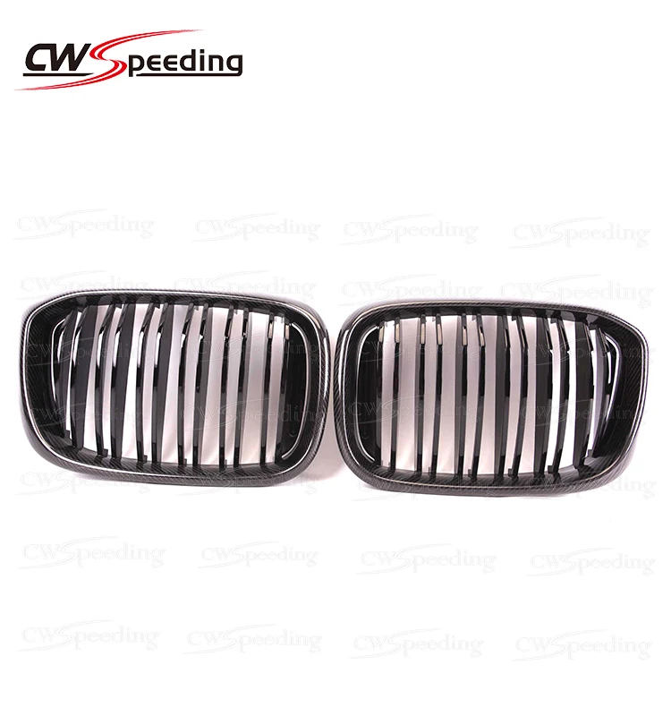 УГЛЕРОДНЫЙ M Цвет Черный 2 линии двойная планка решетка гриль для 2018-2019 BMW X серии X3
