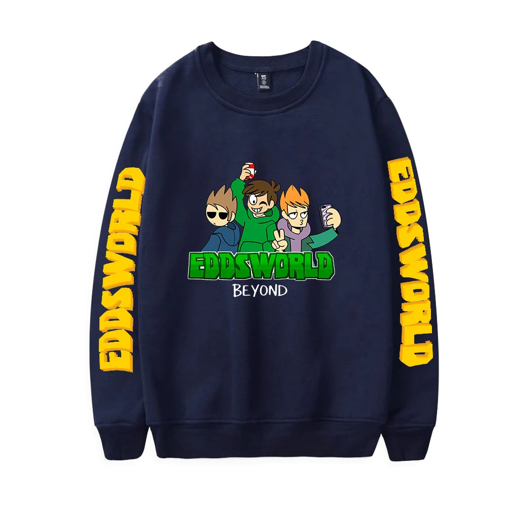

2021 Eddsworld Print Loose Tops Sweater Series Women/Men Turtlenecks Sweet Youthful Sweatshirt Style Round Clothes