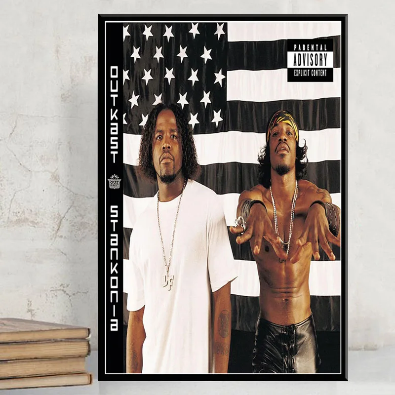Плакаты распечатки Outkast США альбом рэп музыка звезда хип-хоп рандомная Картина на