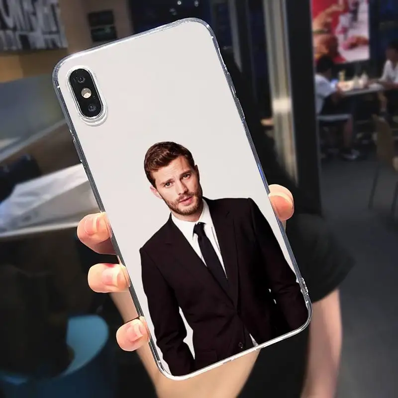 

Jamie Dornan Models actors Phone Case Transparent soft For iphone 5 5s 5c se 6 6s 7 8 11 12 plus mini x xs xr pro max