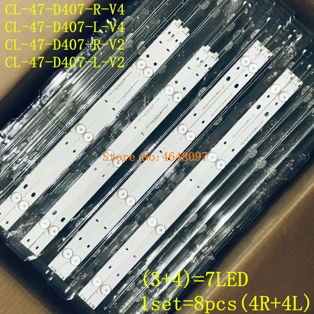Светодиодная лента подсветка (8) для Phi lips оригинальные запасные части CL 47 D407 R V4 L 3