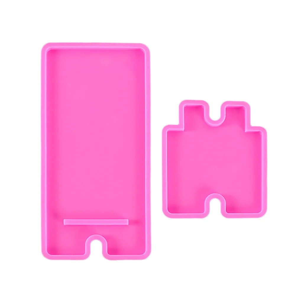 

Cell Phone Stand Resin Mold Silicone Mould Mobile Phone Holder Epoxy Casting Moulds for DIY Craft Phone Bracket