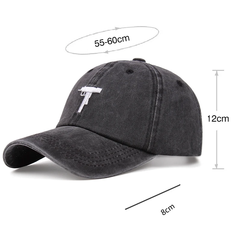 

Men's new denim embroidery baseball cap outdoor sports cotton breathable basketball cap unisex adjustable sun hat