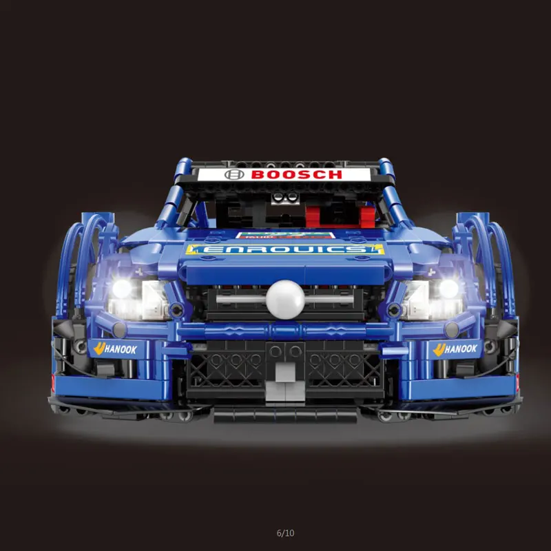 LP 20005 DHL Yeshin 13073 Technic Clone Новый MOC 6687 синий гоночный автомобиль набор строительных