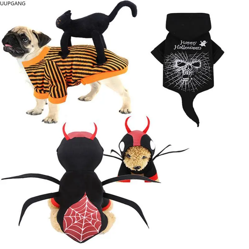 Новый кота собаки любимчика Хэллоуин Костюмы кошка чистый красный осень зима
