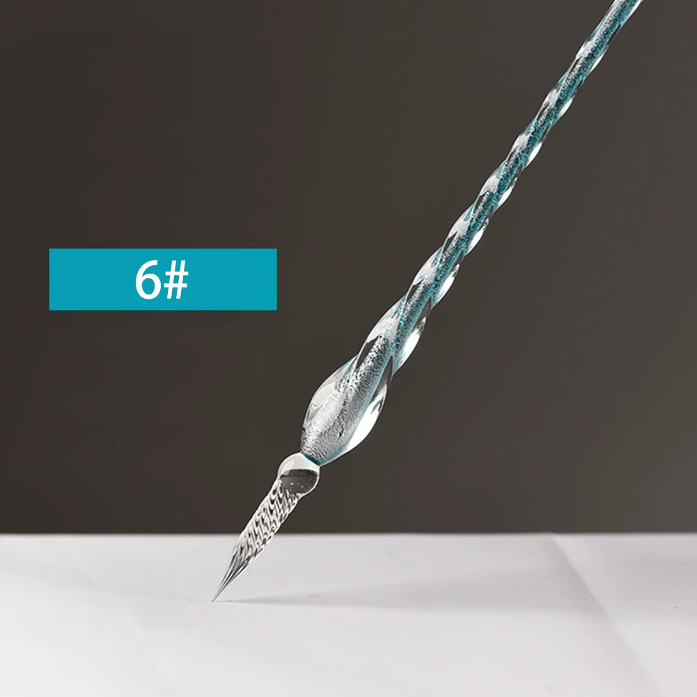 Стеклянная авторучка для авторучек гелевые ручки с кристаллами знак Dip ремесло